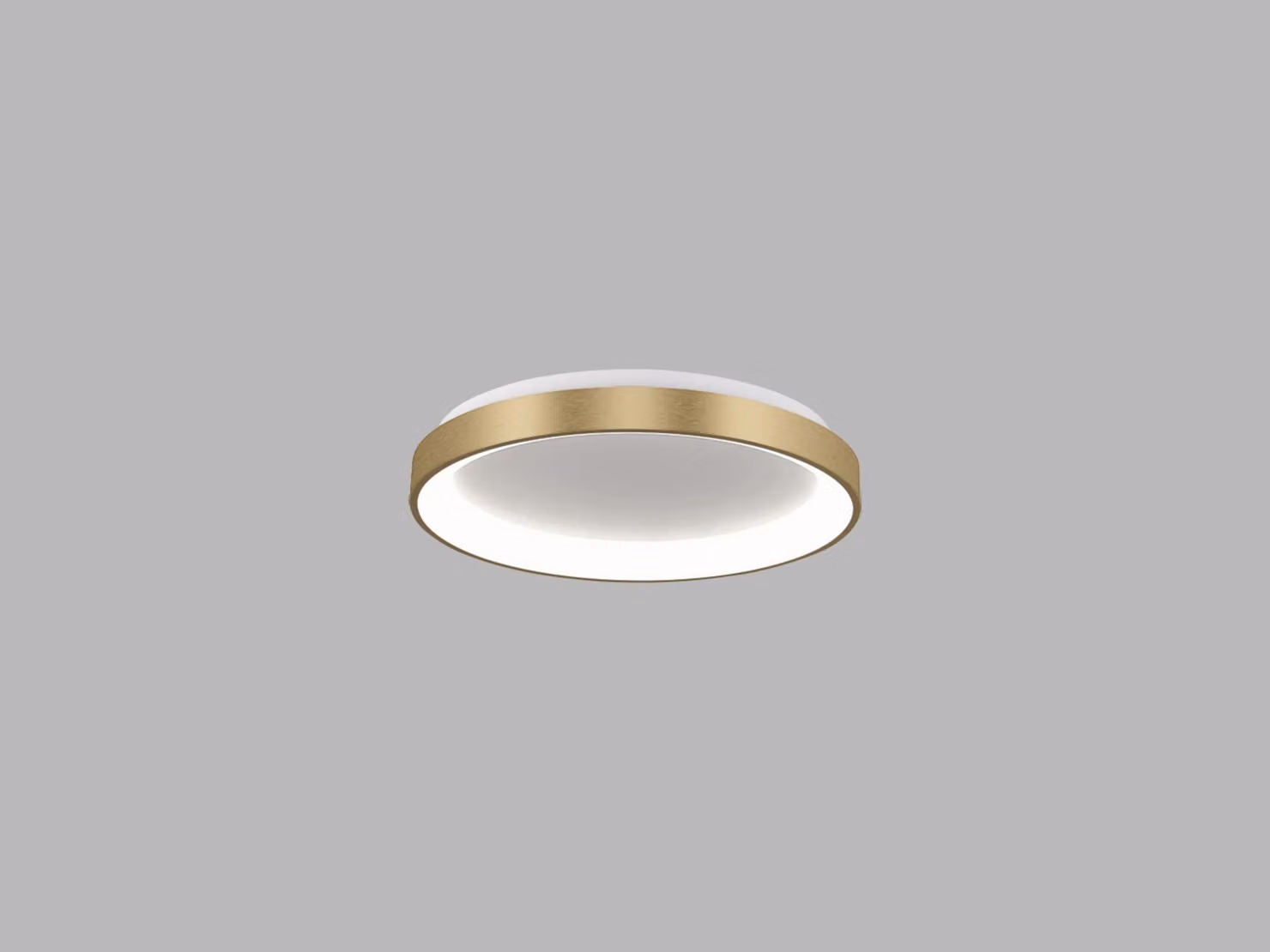 Apparecchio per soffitto BELLA SLIM CRI90, Variante: BELLA SLIM, Ø 480 mm, 38 W, 2660 lm, oro, 2CCT