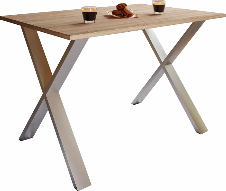 Tavolo da pranzo in legno Premium | H. 76 x W. 140 x T. 80 cm | Tavolo da cucina Tavolo da pranzo Xona X
