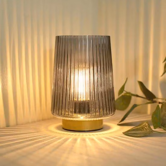 Lampada da tavolo a LED con timer e alimentazione a batteria - Illuminazione a LED per il soggiorno