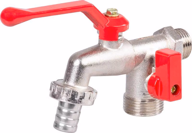 Valvola Strend Pro, per acqua, 3/4"-3/4"-1/2", doppia, da giardino