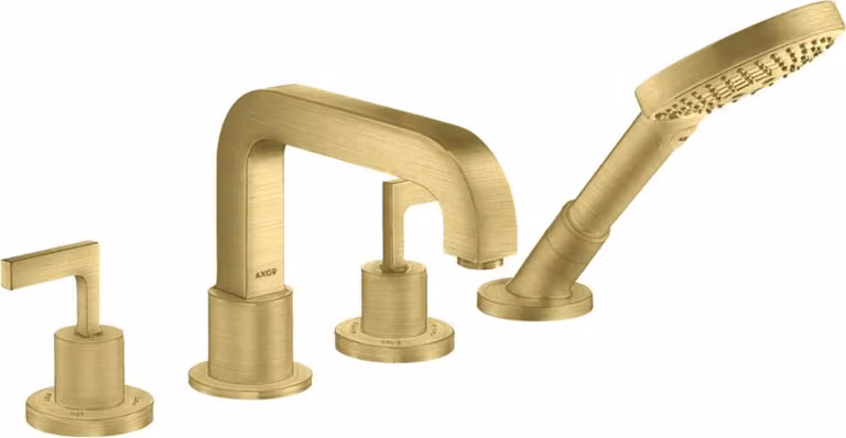 hansgrohe AXOR Citterio 4 trous pour baignoire avec poignées de porte, 39446950, 39446950