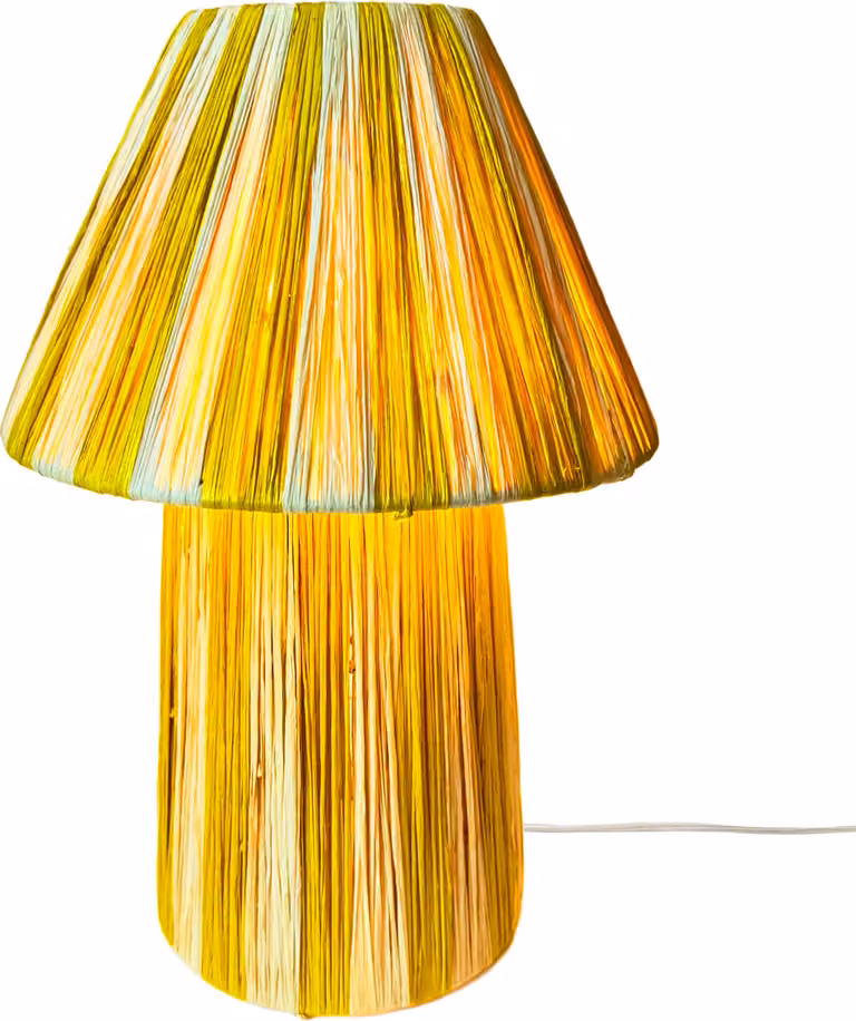 Lampada da tavolo decorativa Boho lampada da comodino Morjan beige giallo