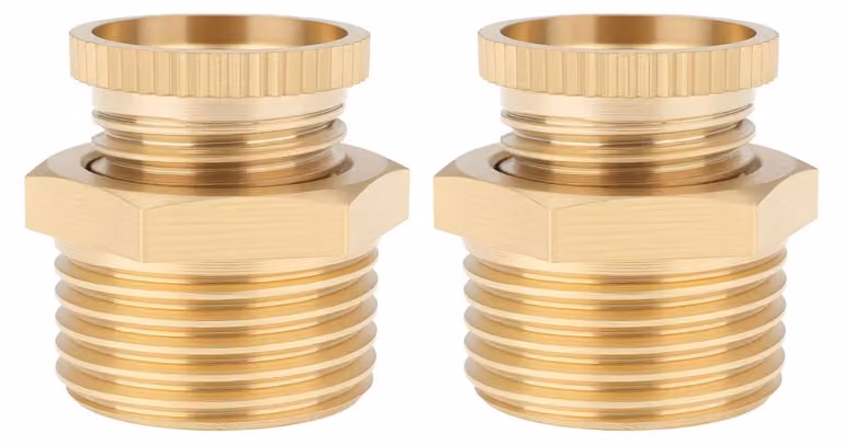2 valvole di scarico per compressore d'aria, filettatura esterna PT3/8", in ottone