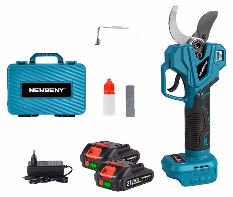Potatori elettrici, motore brushless, lama Acciaio al carbonio, 2 batterie incluse