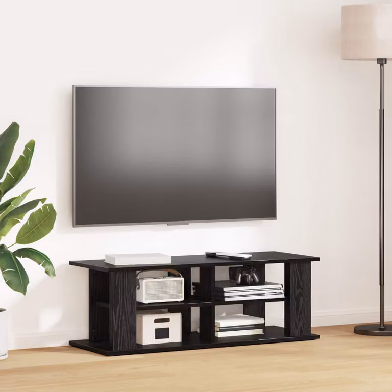vidaXL Supporto TV moderno in MDF colore nero L 96 cm x P 35 cm x H 33,5 cm