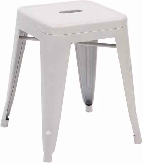 Set di 4 Sgabelli Bar Victoria Small Bianco 38x38x45 5