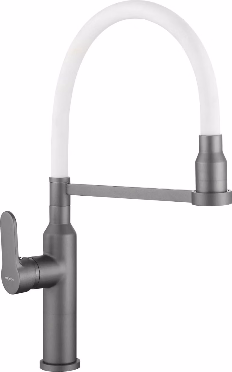 Mexen Edna rubinetto da cucina, grigio/bianco - 672900-62