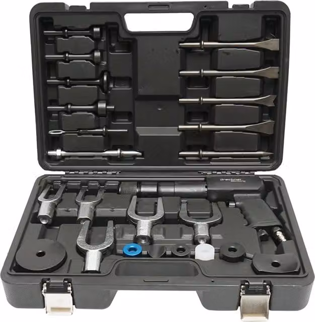 Set di martello pneumatico con scalpelli e accessori da 25 pezzi multicolore Breckner Germany