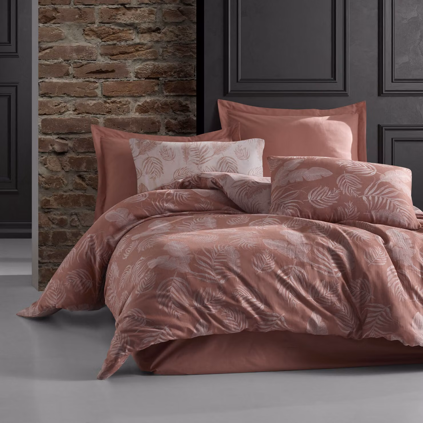 Biancheria da letto in cotone BAHAMA PUDRA/220x200 CotoneLOVE JACQUARD