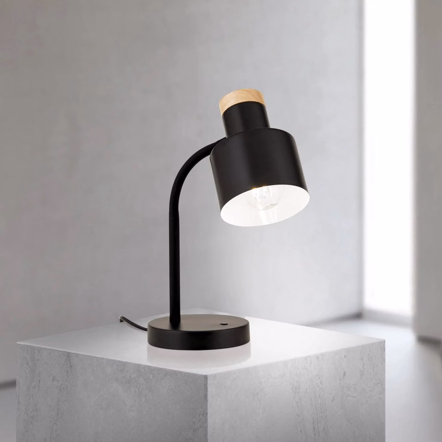 ORION Lampada da scrivania Gili, Nero, Soggiorno / Sala da pranzo, Metallo, Moderno, Lampada da tavolo