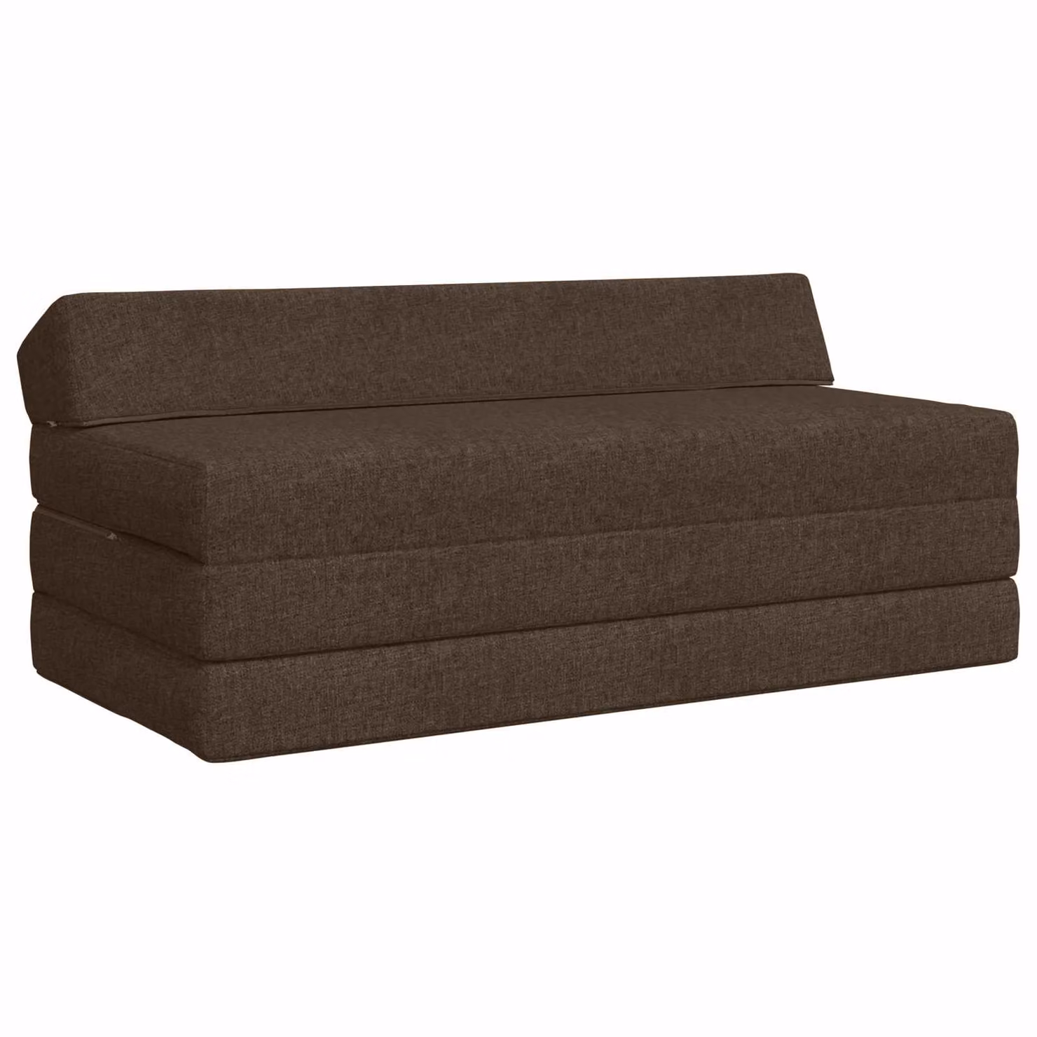 vidaXL Divano Letto Pieghevole Moderno in Tessuto con Rivestimenti Rimovibili L/P/H: 120 x 60 x 49 cm
