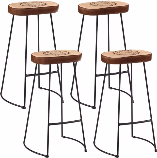 Set Bar 5pz Legno Massello Mango Grezzo e Metallo 3216416