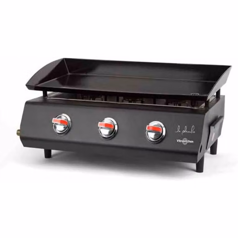 Vitrokitchen Plancha de Gas PG330NB 3 fuochi