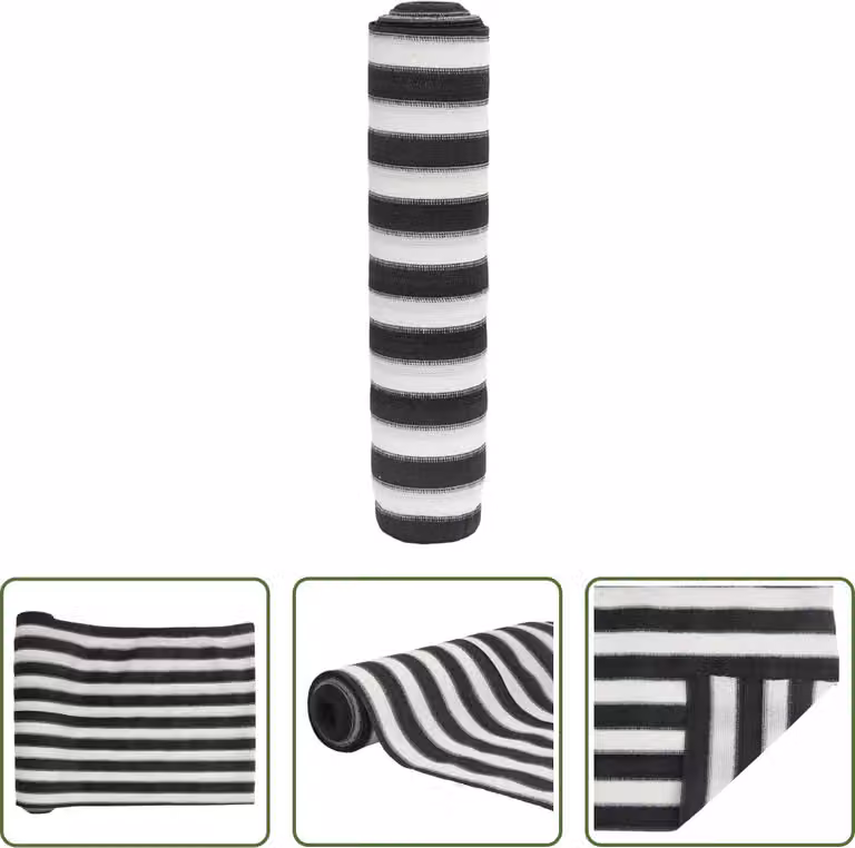 Il paravento Living Store antracite e bianco 1,5x10 m HDPE 75 g/m²