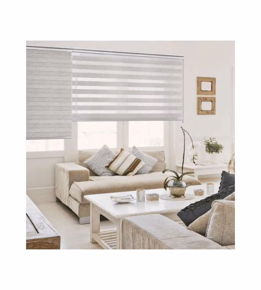 STORPLANET Tenda a rullo giorno/notte grigia 200x250 cm per interni