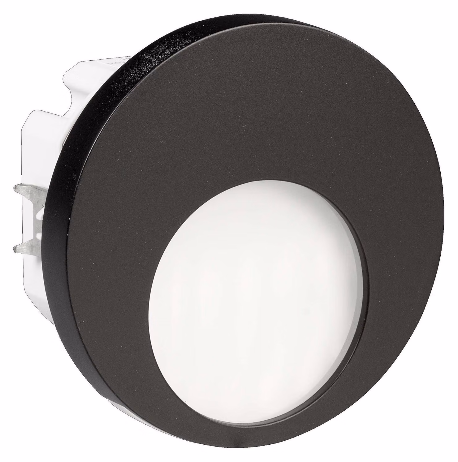 Lampada a LED da parete, in alluminio, colore nero, dimensioni 7,3 x 7,3 x 4,2 cm