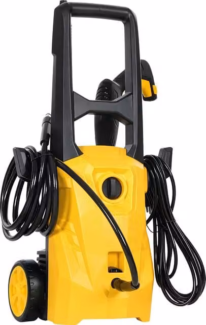 Idropulitrice portatile Outsunny 1600W con ugello regolabile, colore giallo – 1