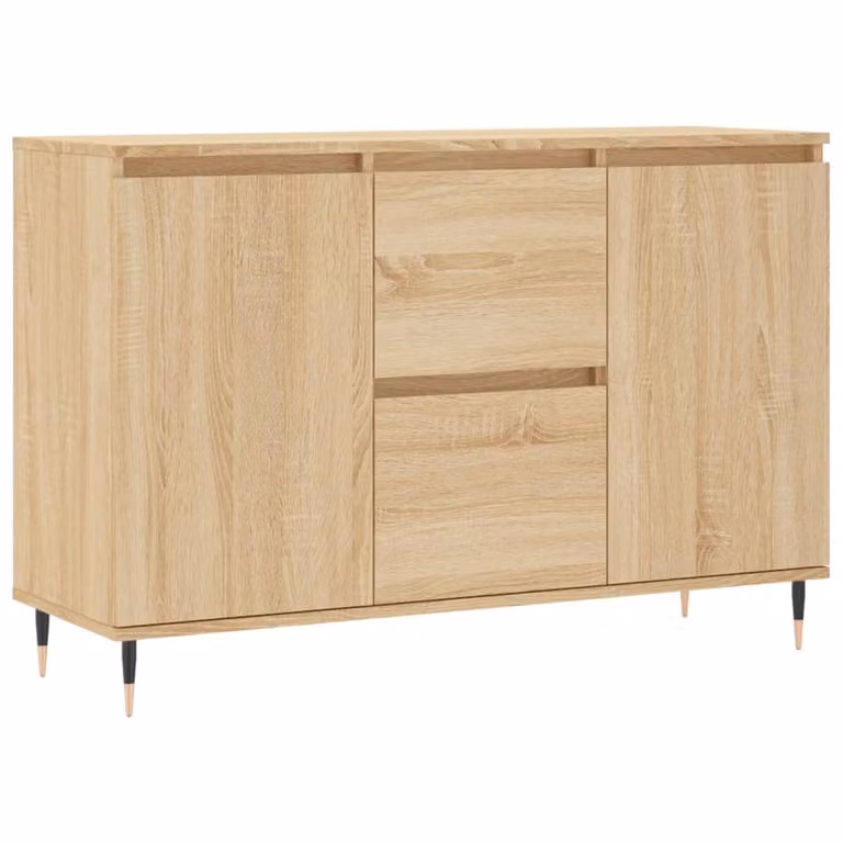 Credenza Rovere Sonoma 101,5x35x70 cm in Legno Multistrato