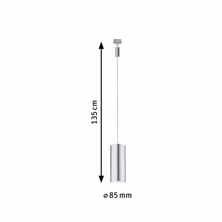 Paulmann URail 2Easy Basic sospensione LED cromo PENDULUM, Soggiorno / Sala da pranzo, Metallo, Moderno