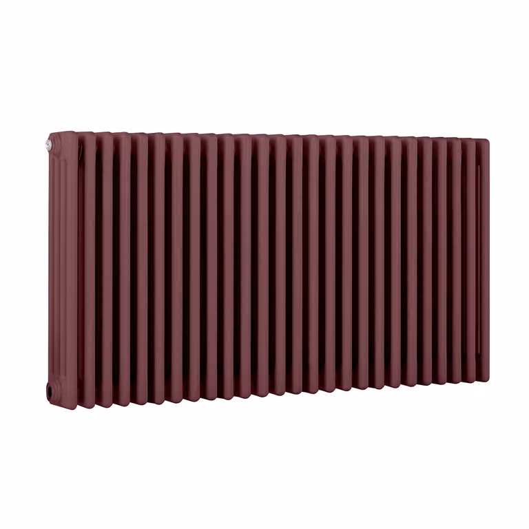 Radiatore Orizzontale a Colonne (4 Colonne) 600mm x 1190mm - Rosso (Booth Rosso) - Regent