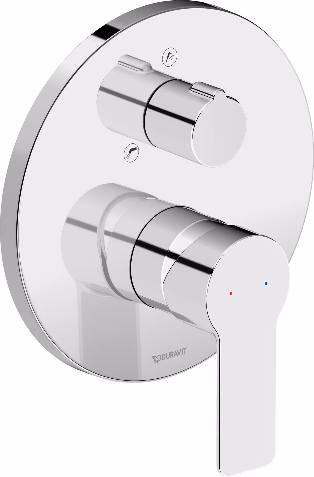 Duravit D-Code Mitigeur monocommandé pour bain encastré chrome brillant, DC5210018010, DC5210018010