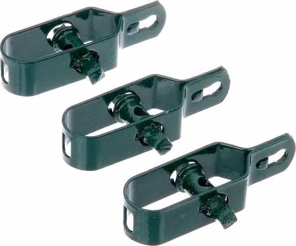 Alberts 611613 Tendifilo, zincato, plastificato verde, misura 2, lunghezza 100 mm, set da 12
