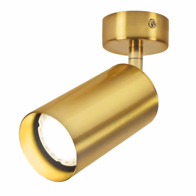 ZMH Faretto a soffitto a 1 fiamma GU10 oro, faretto a parete Faretto a parete ruotabile a 360° per parete camera da letto bagno soggiorno comodino