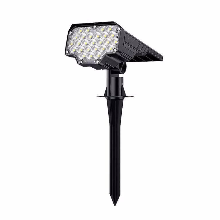 Illuminazione solare a LED VIKING D26, grado di protezione IP65, 9W, 650 lumen, 6000K, colore nero