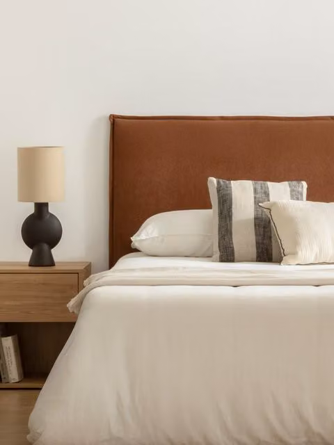 Plains testata imbottita sfoderabile Kenay Home colore terracotta