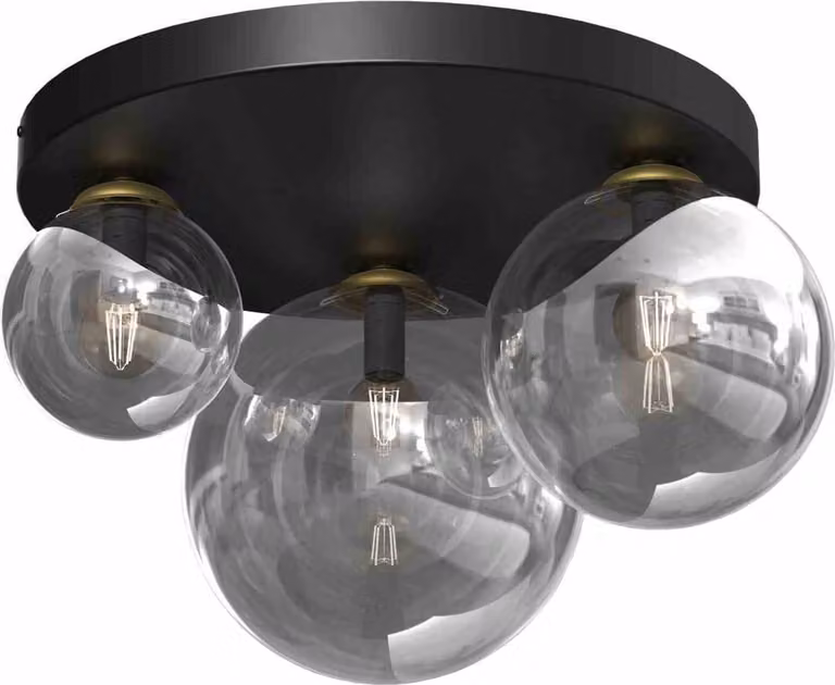 Milagro REFLEX MLP8417, plafoniera a LED, nero/oro