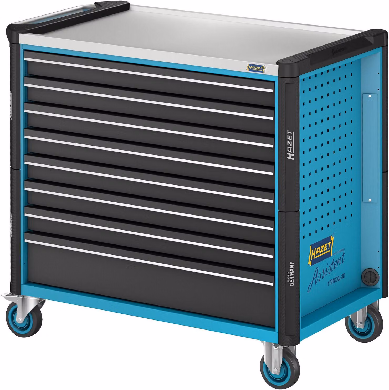 Carrello 179NXXL-8D/619 L1133xP642xH1020mm 1000kg 8turni.616pz.acciaiobl.HAZET