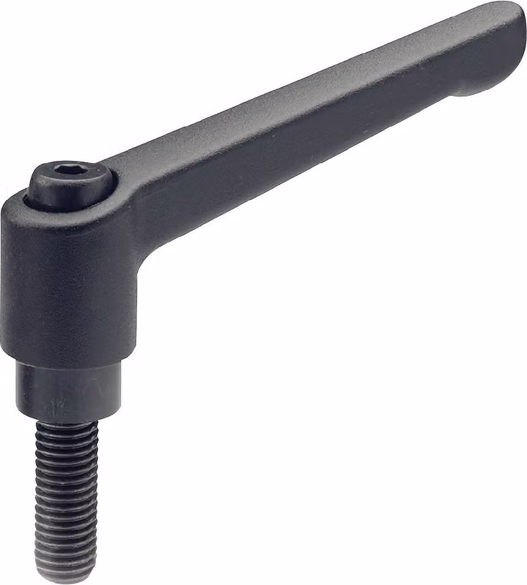 Ganter Norm Leva di serraggio regolabile GN 300 d1 M 8 mm - 300-63-M8-50-SW