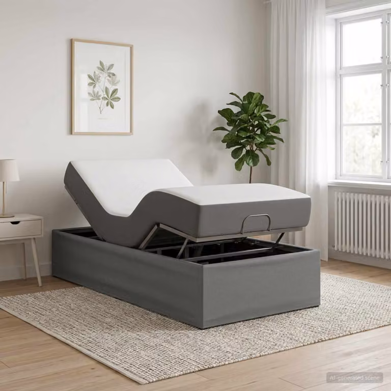 vidaXL Telaio Letto Elettrico Regolabile Grigio Scuro