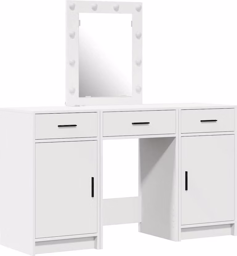 Tavolo da Trucco Bianco 50 x 41 x 135 cm Legno multistrato