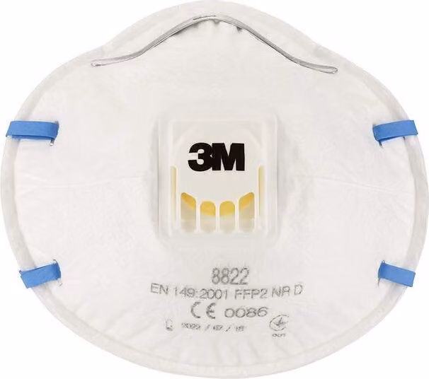 3M 8822C3 Maschera antipolvere fine FFP2, con valvola (Pz = 3 pz), qualità standard