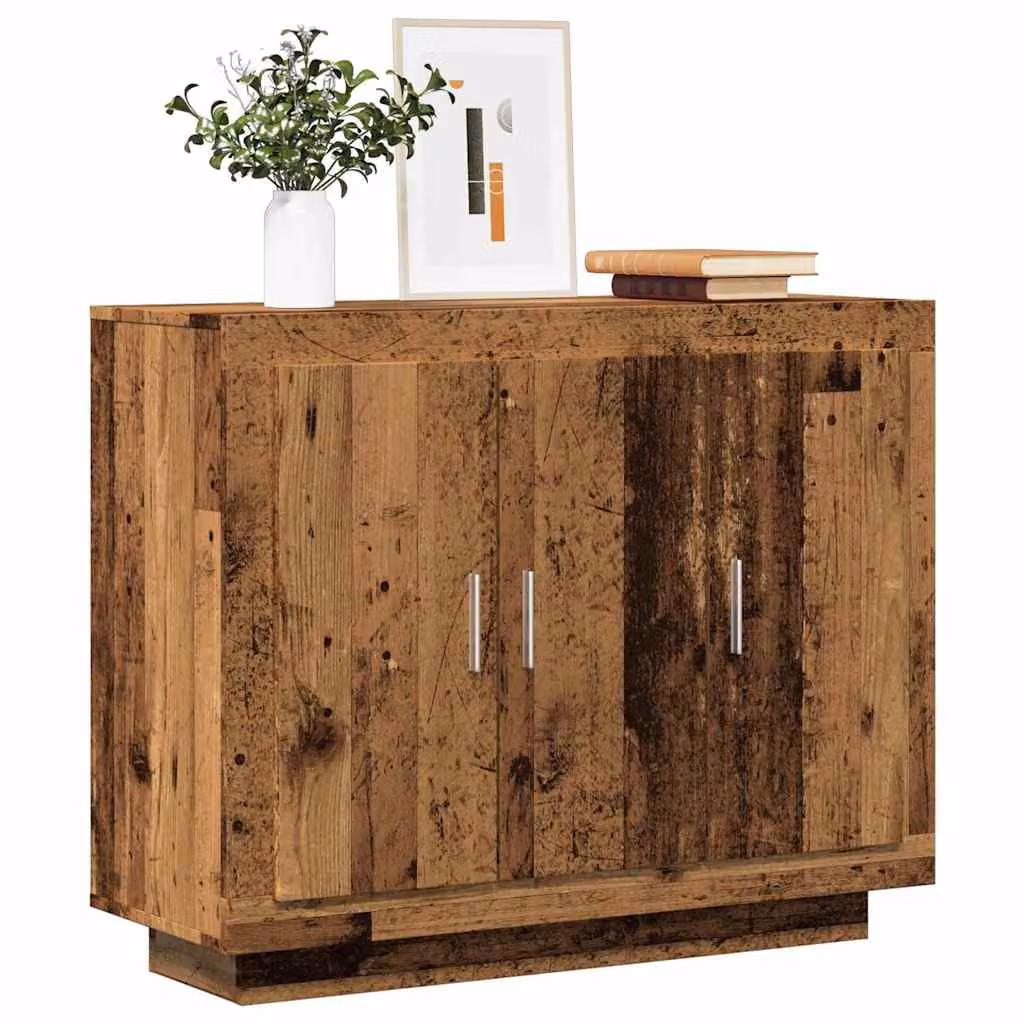 Credenza moderna vidaXL in legno marrone L: 92 cm, P: 35 cm, H: 75 cm