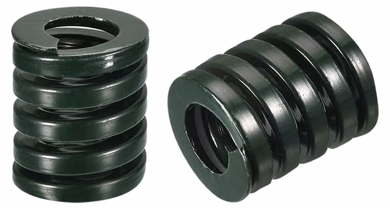 Molla a compressione, diametro esterno 20 mm, lunghezza 25 mm, confezione da 2 pezzi, colore verde