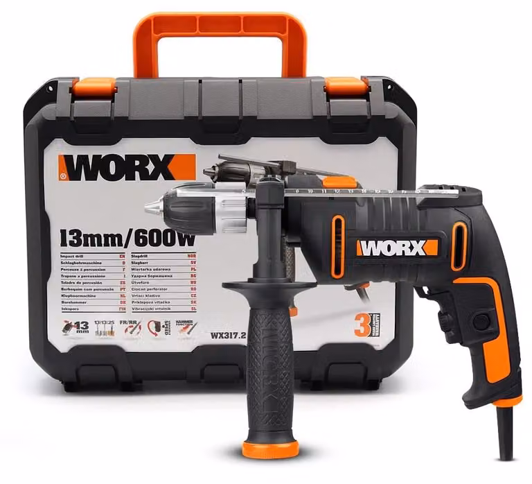 Trapano a percussione - 600 W - Velocità variabile - 1,6 kg