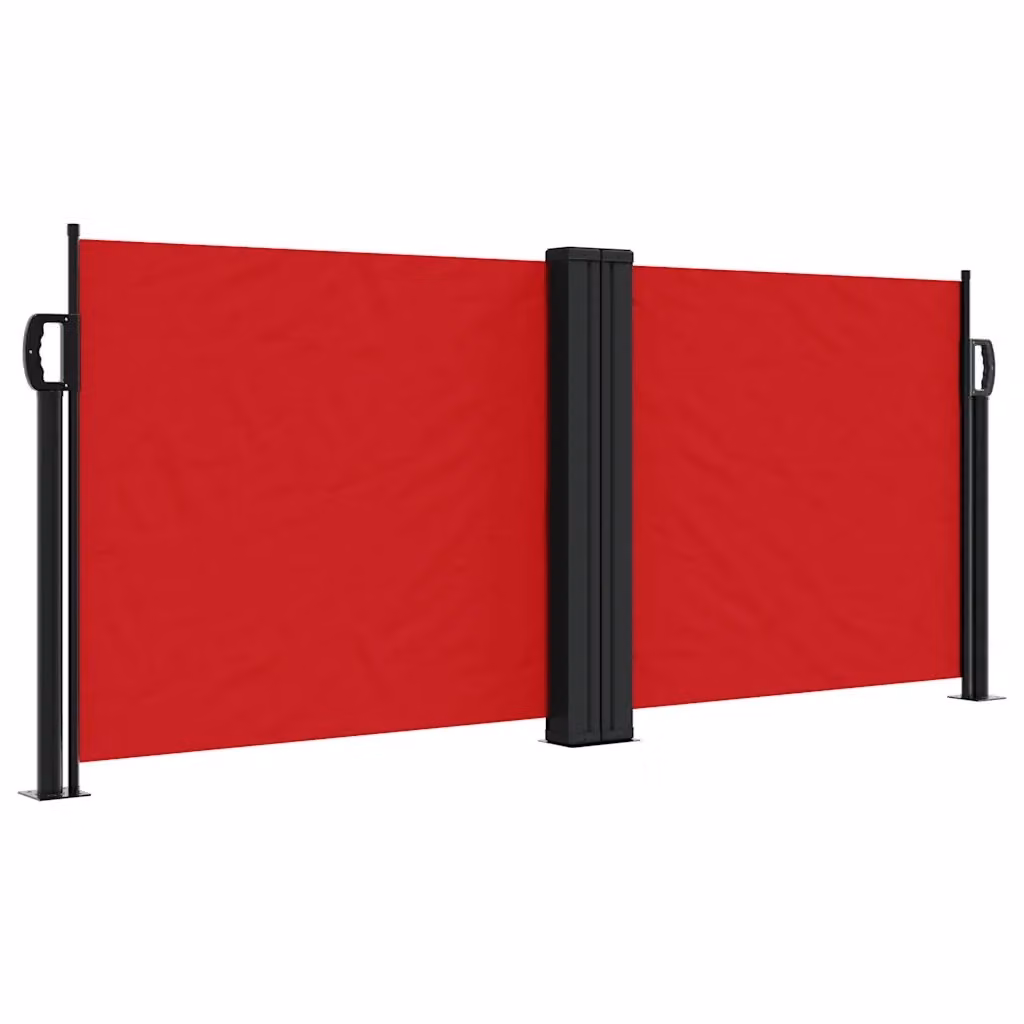 Tenda da sole laterale retrattile DESIGN IN rossa in poliestere e acciaio L: 600 cm, H: 100 cm – 2