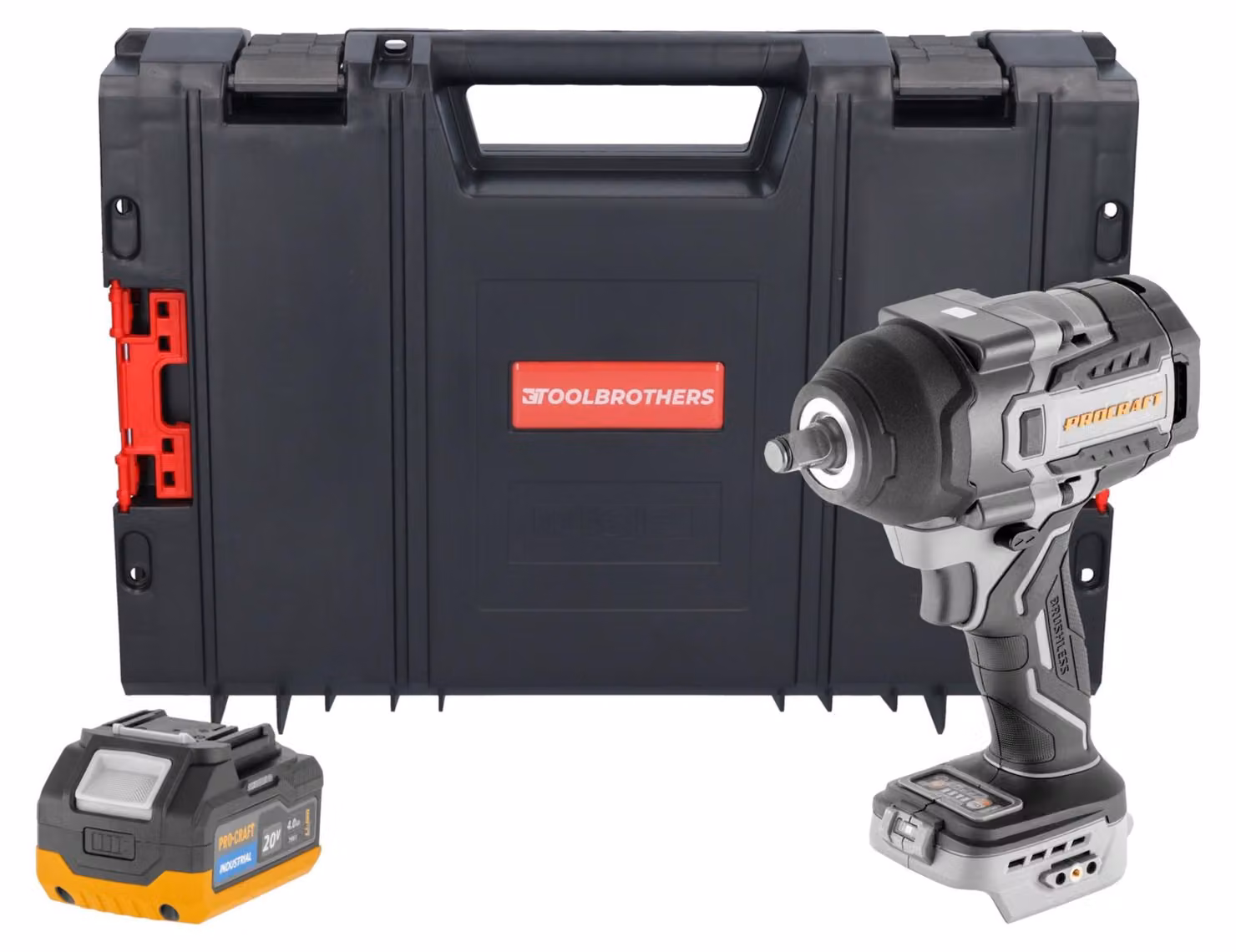 Avvitatore a impatto a batteria ProCraft Industrial IW850A-BB 20 V 850 Nm 1/2" Brushless Solo - senza batteria, senza caricabatterie