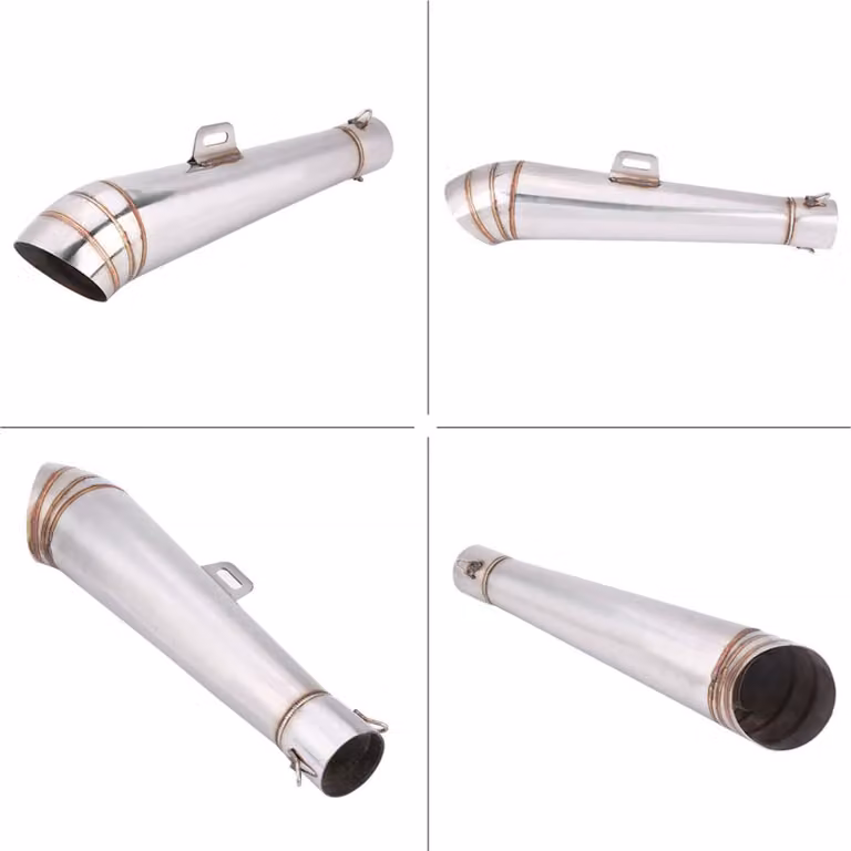 Acciaio inox moto universale scarico tubo di coda marmitta tubo di scarico punta