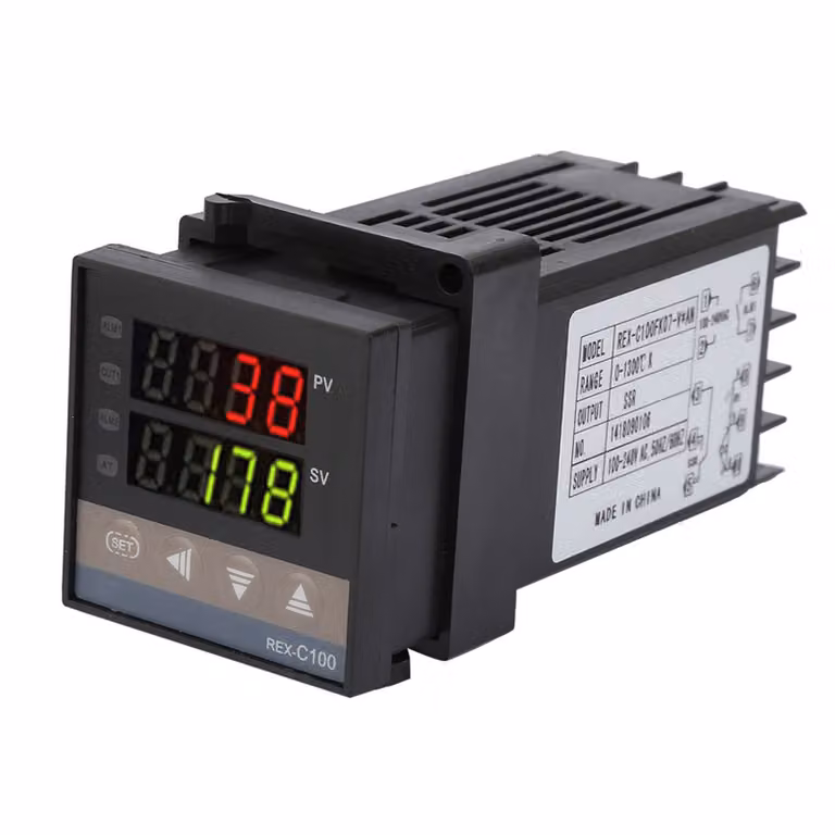 0℃~1300℃ Allarme REX C100 Digital LED PID Temperature Controller Kit AC110V 240V