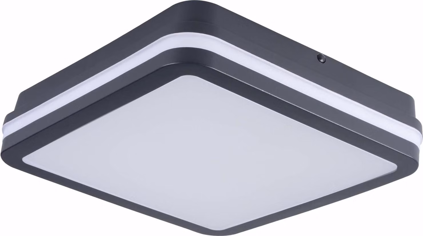 Kanlux LED plafoniera 30W quadrata IP65 dimmerabile per bagno/soggiorno grigio