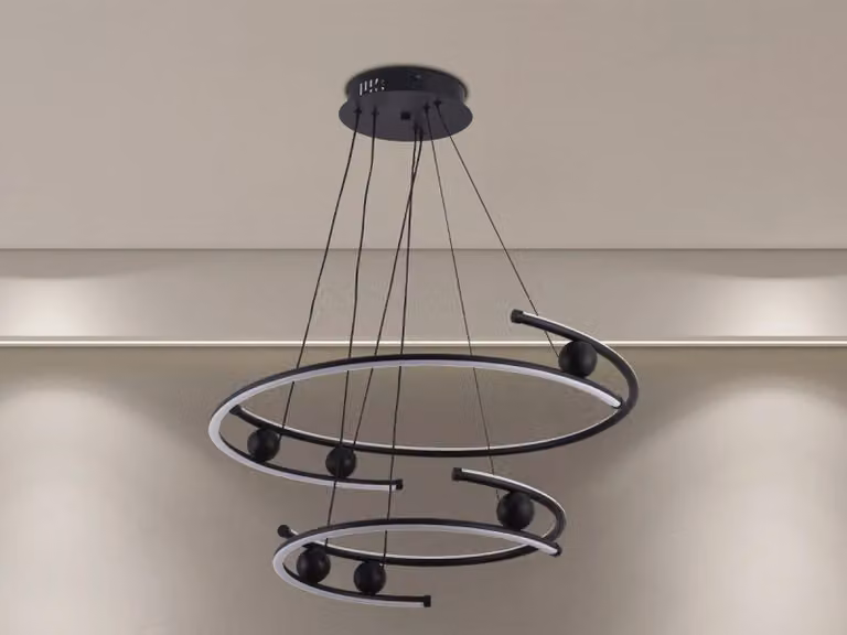 Lampada a sospensione a LED con telecomando, 80W - J4346/B