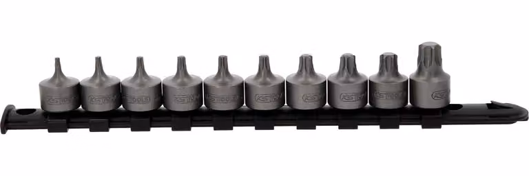 KS TOOLS Set di bussole Torx corte da 3/8" 10 pz. T10-T55 - 917.4015
