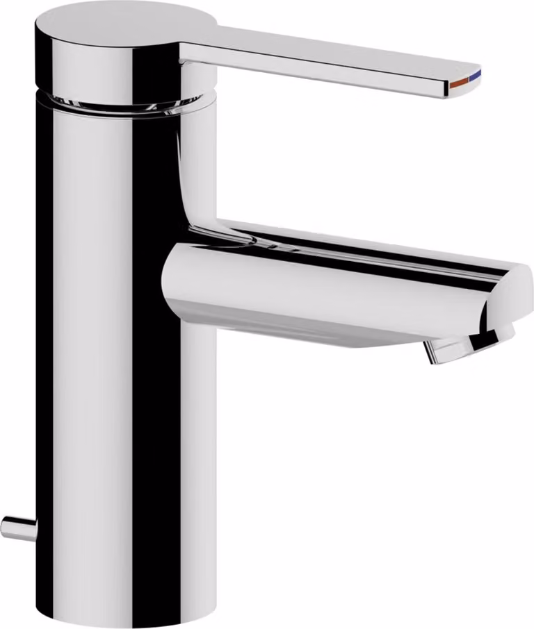 KEUCO PLAN blue Mitigeur monocommandé pour lavabo 90 avec bec prolongé. levier, avec vidage, saillie 107mm, 53902010001, 53902010001
