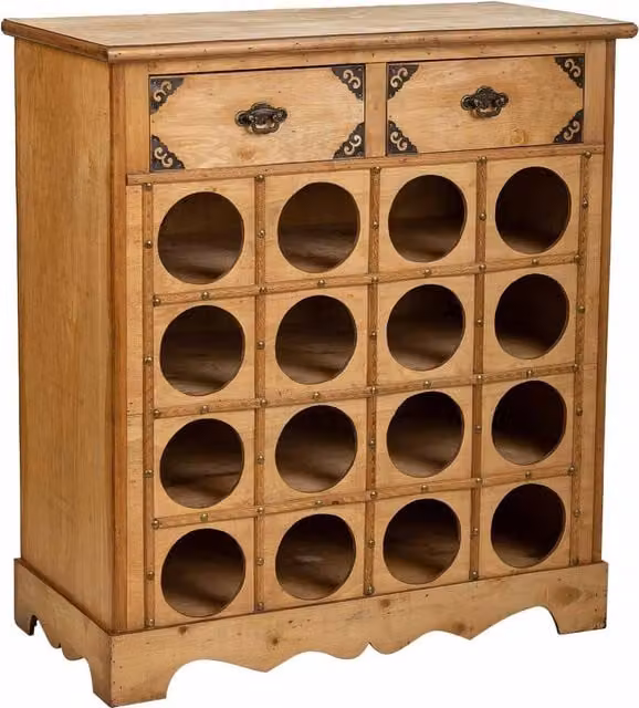 Mobile portabottiglie vino in legno marrone WANDERLUST DECO L: 63 cm, P: 31 cm, H: 69,5 cm – 1