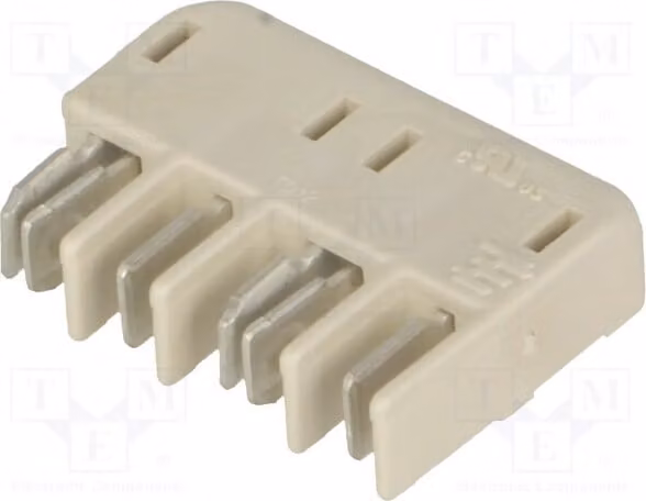 2 connettori: tipo a lamelle, connettori a lamelle, 4 pin placcati in nichel e stagno, 5A, codice prodotto 1954289-2