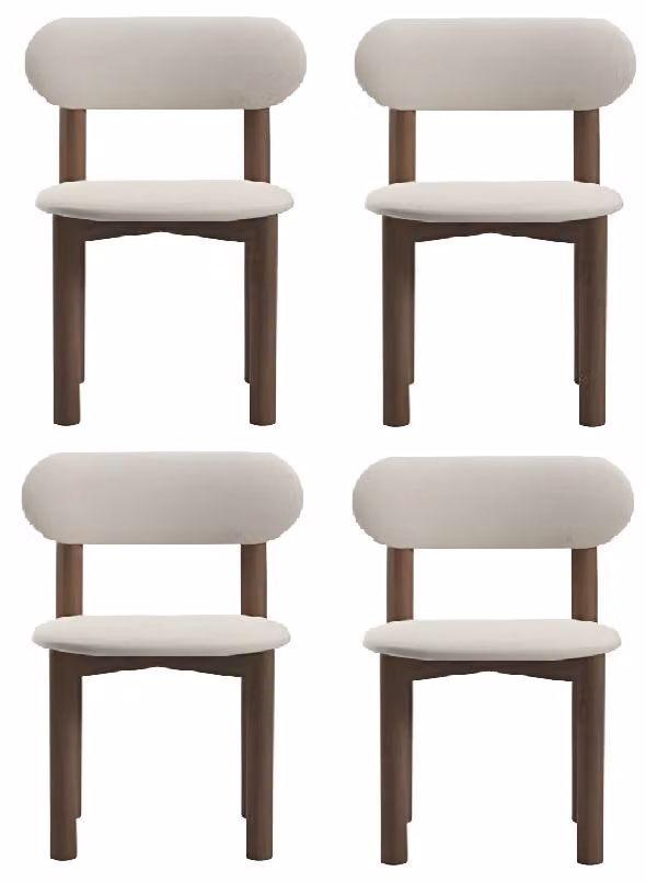 Weißer Esszimmerstuhl Holzstuhl Stuhlset Stühle für Esszimmer und Küche