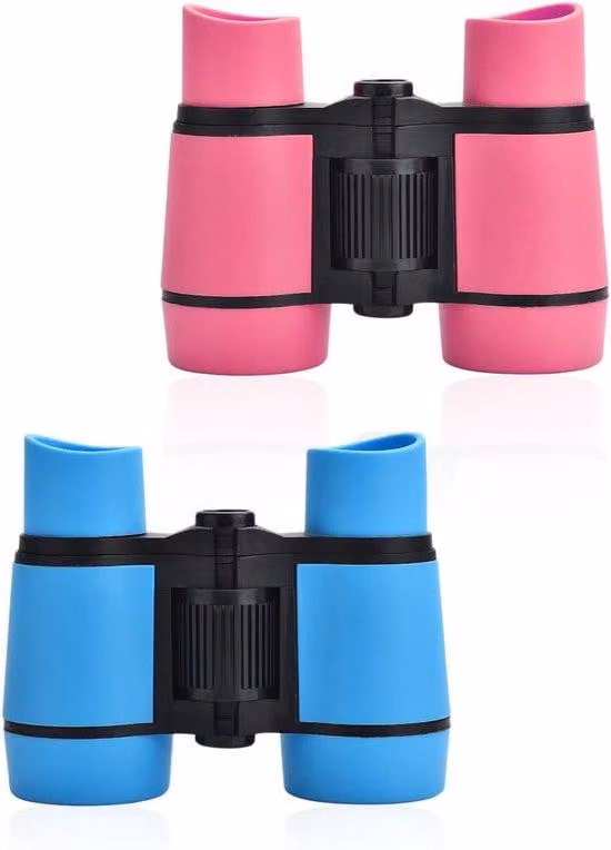 Specchio da esterno per bambini - 2 pezzi - Blu-rosa